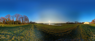 Panorama des Bramscher Hasesees Sonntag, 29.12.2014
